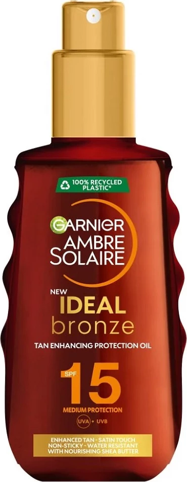 Olje za sončenje Ideal Bronze SPF15, 150 ml, Garnier Ambre Solaire