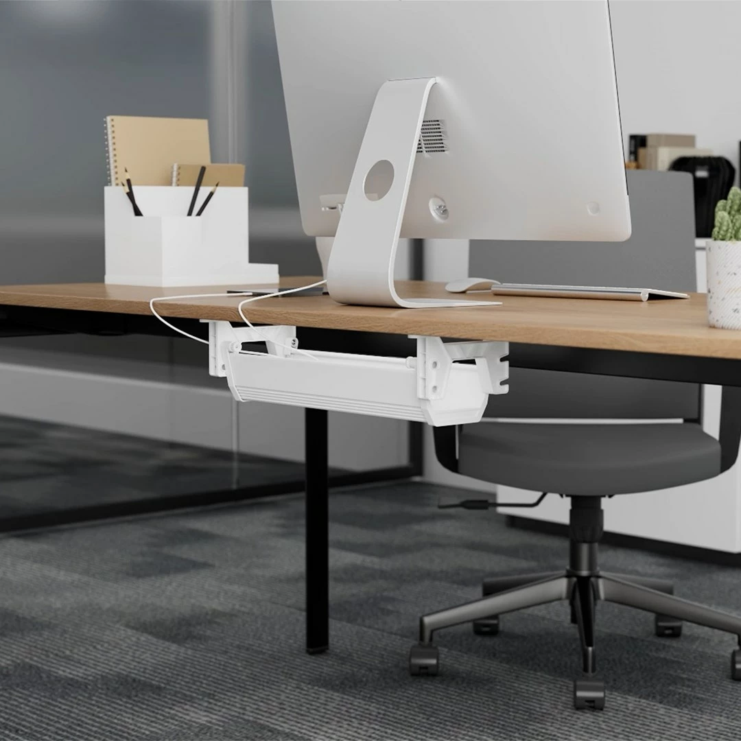 Organizator kablov pod mizo Maclean MC-106 W, bel