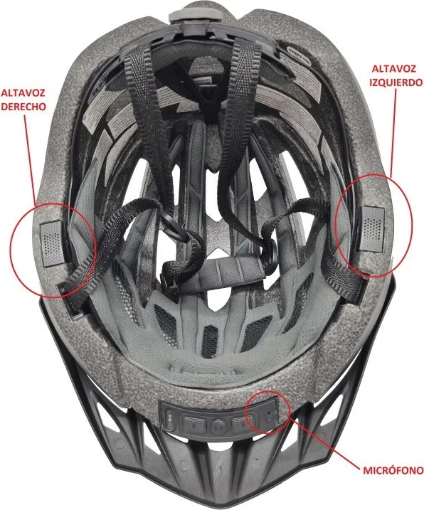Pametna čelada za gorsko kolesarjenje Livall MT1 Neo Intercom/LED/SOS/BT, 58–62 cm, rdeča