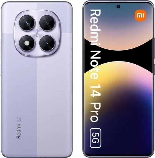 Pameten telefon Redmi Note 14 Pro 6,67", 8+256GB, 5G, vijoličen