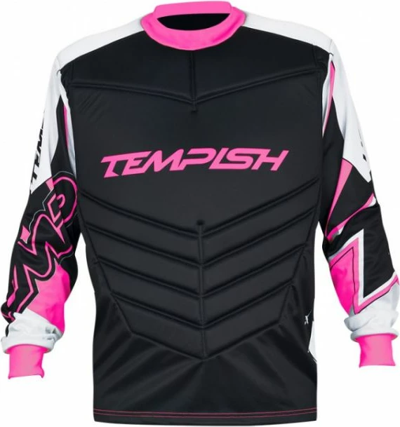 Vratarjeva majica za otroke Tempish Respect Jr, bela s črno in rožnato