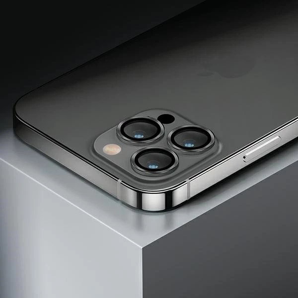 Zaščita leč za iPhone 14 Pro / 14 Pro Max, UNIQ Optix, aluminij, srebrna