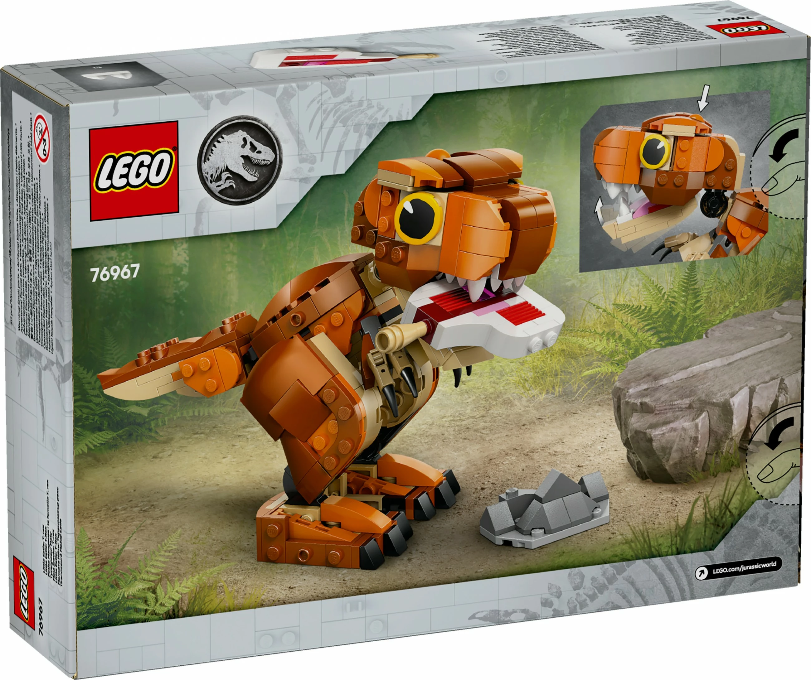 Gradbeni set LEGO Jurassic World 76967 Little Eatie T.Rex, 317 kosov, večbarven