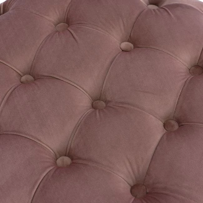 Žametni stol Kassie FH8406.02 barva gnilega jabolka Chesterfield tip 60x43 cm