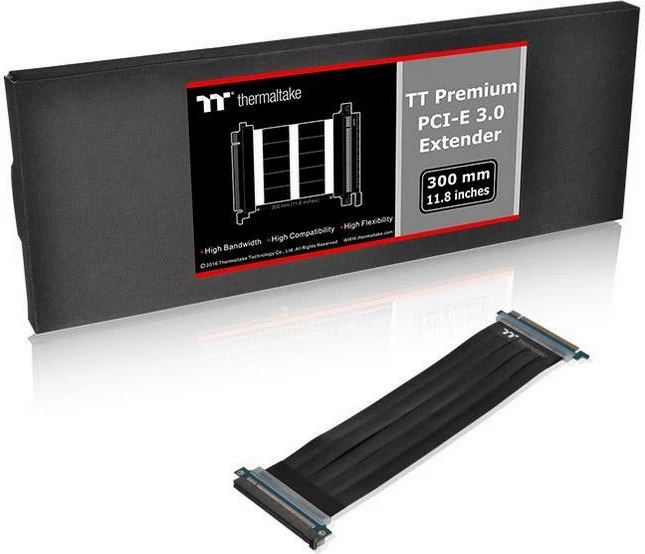 Podaljševalni kabel PCI-E 3.0 X16, 300 mm, črn Thermaltake TT Premium