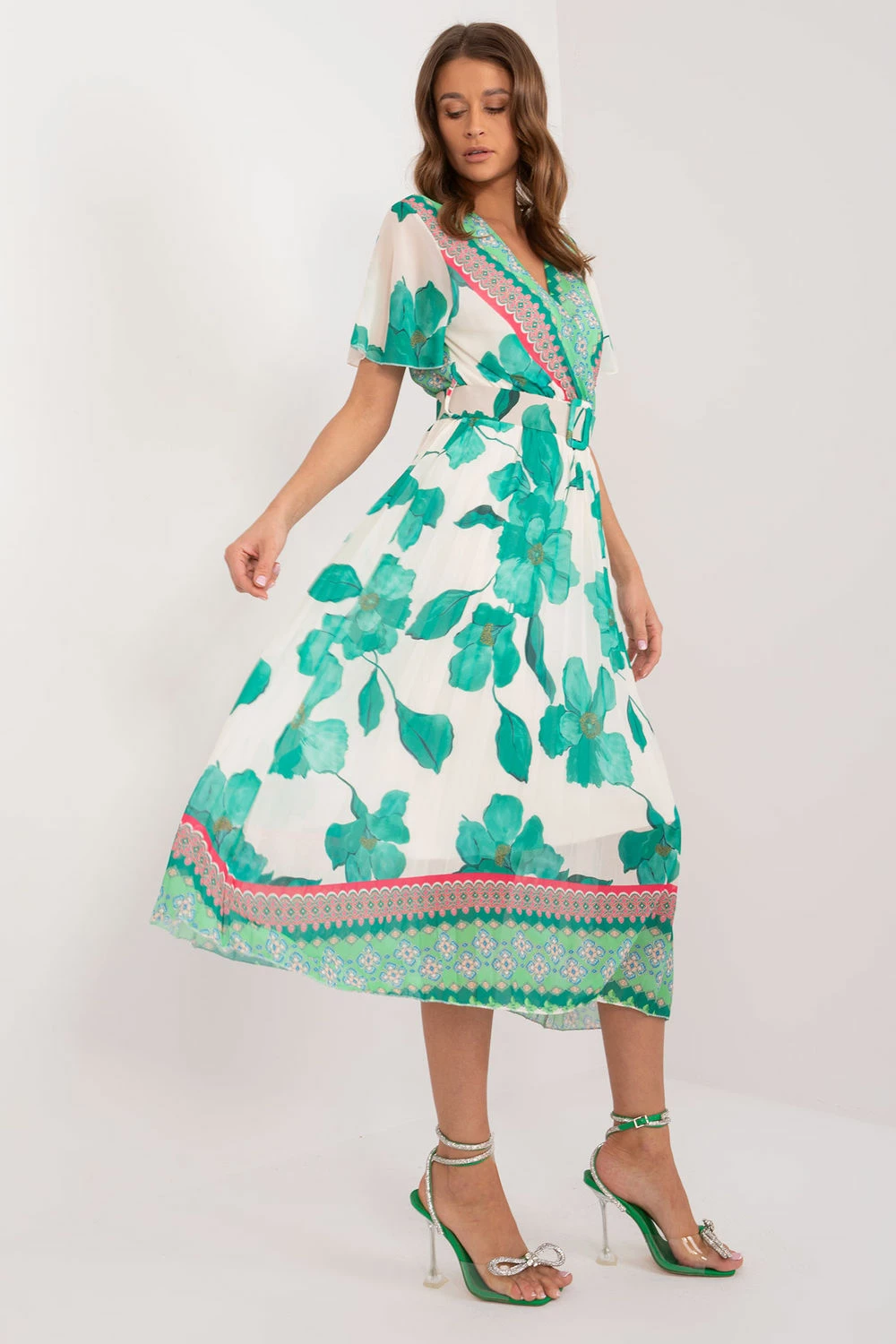 Obleka Italy Moda 196595, zelena