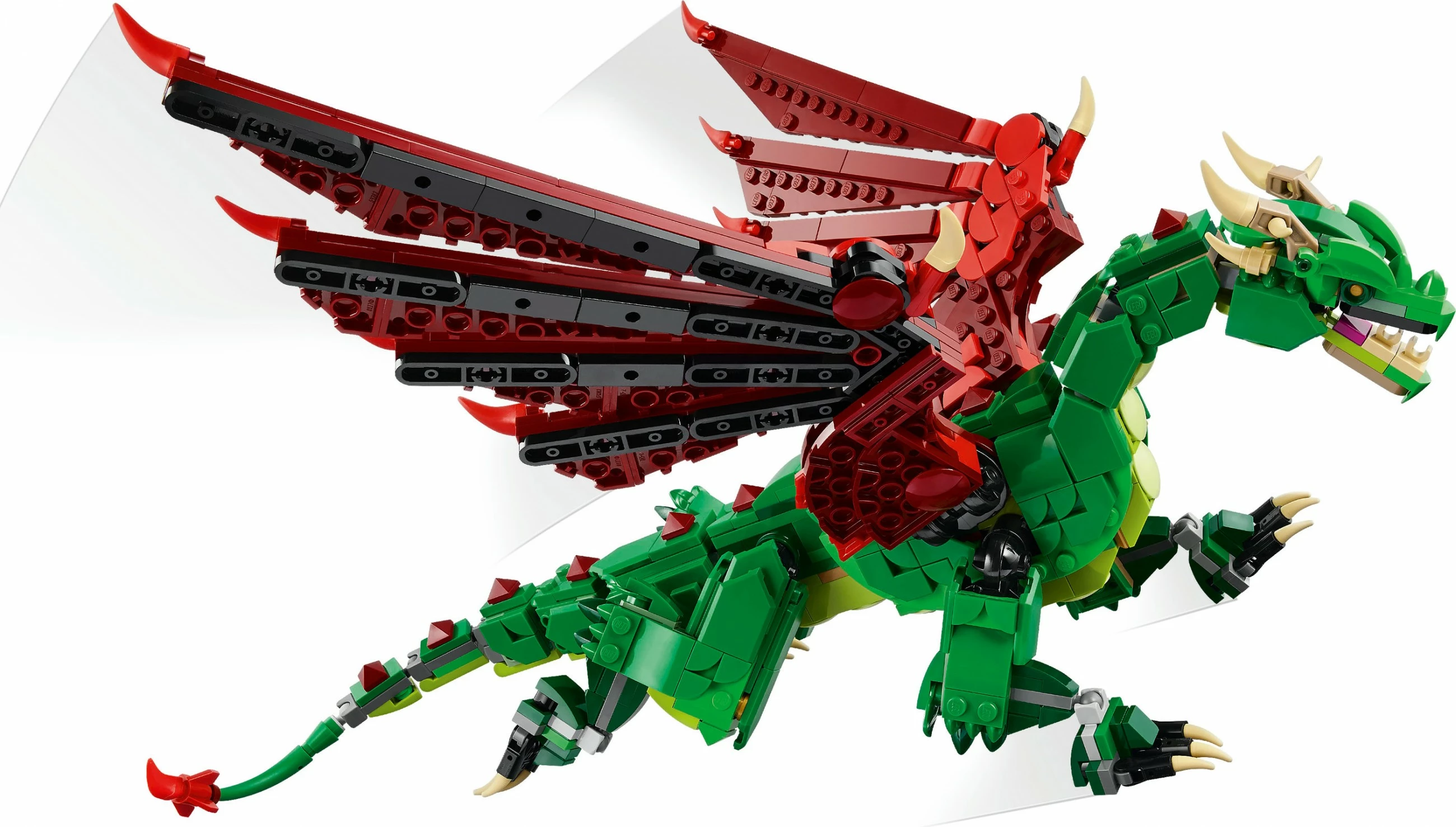 Zgradbeni set Zeleni zmaj LEGO Creator 31161, večbarven
