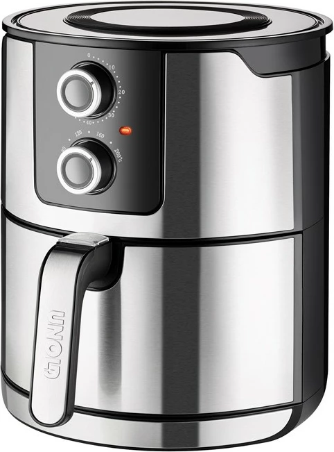 Friteza na vroči zrak, UNOLD 58655, 5 L, 1 kg, 80–200 °C, črna Friteza na vroči zrak, UNOLD 58655, 5 L, 1 kg, 80–200 °C, črna