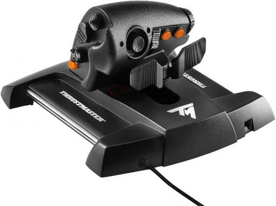 Throttle za igre Thrustmaster AddOn TWCS, z žico, za PC, črn
