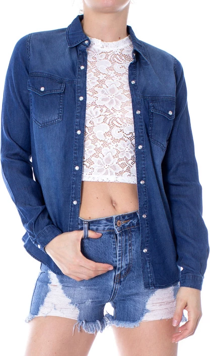 Srajca za ženske Vila Clothes, modra