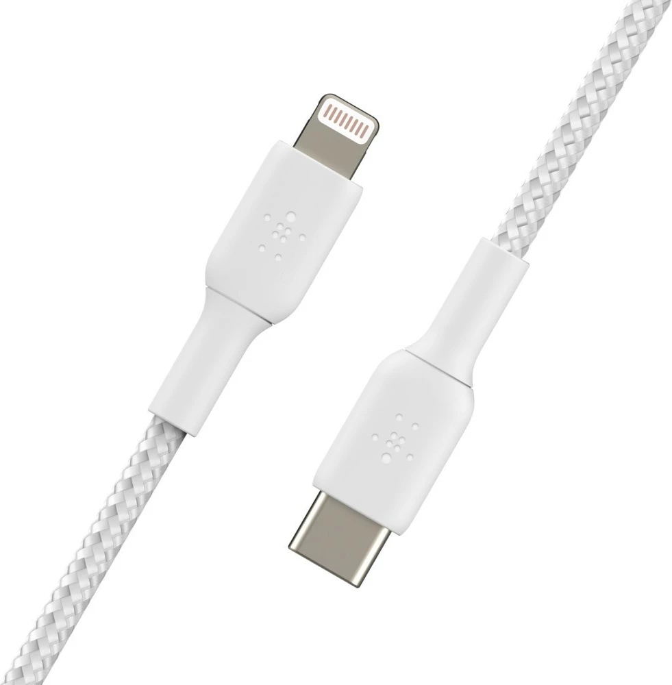 Nalaganje in prenos podatkov Belkin CAA004BT1MWH, 1 m, Lightning - USB C, bel