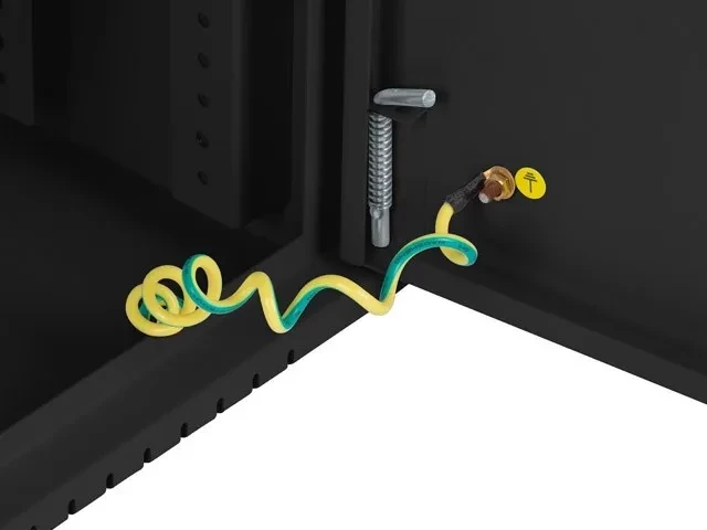 Stenska rack omara LANBERG 19 palcev 7U (4U+3U) 540x200, črna