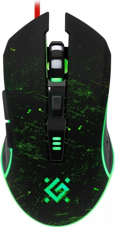 Gaming miš Defender DRAGLEN GM-907, 7200 DPI, z žico, RGB, črn, z podlogo za miš