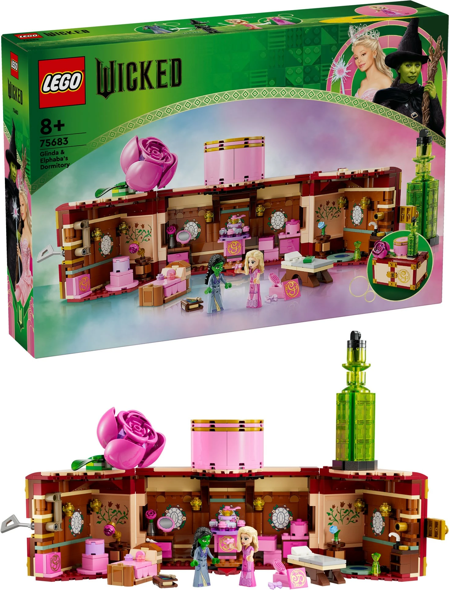 Set za sestavljanje Wicked 75683, Glinda in Elphaba, večbarven