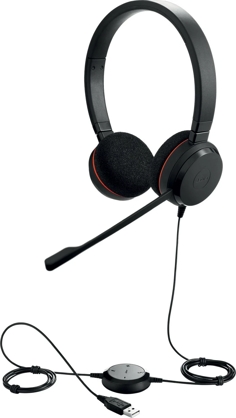 Slušalke Jabra Evolve 20 UC Stereo, črne