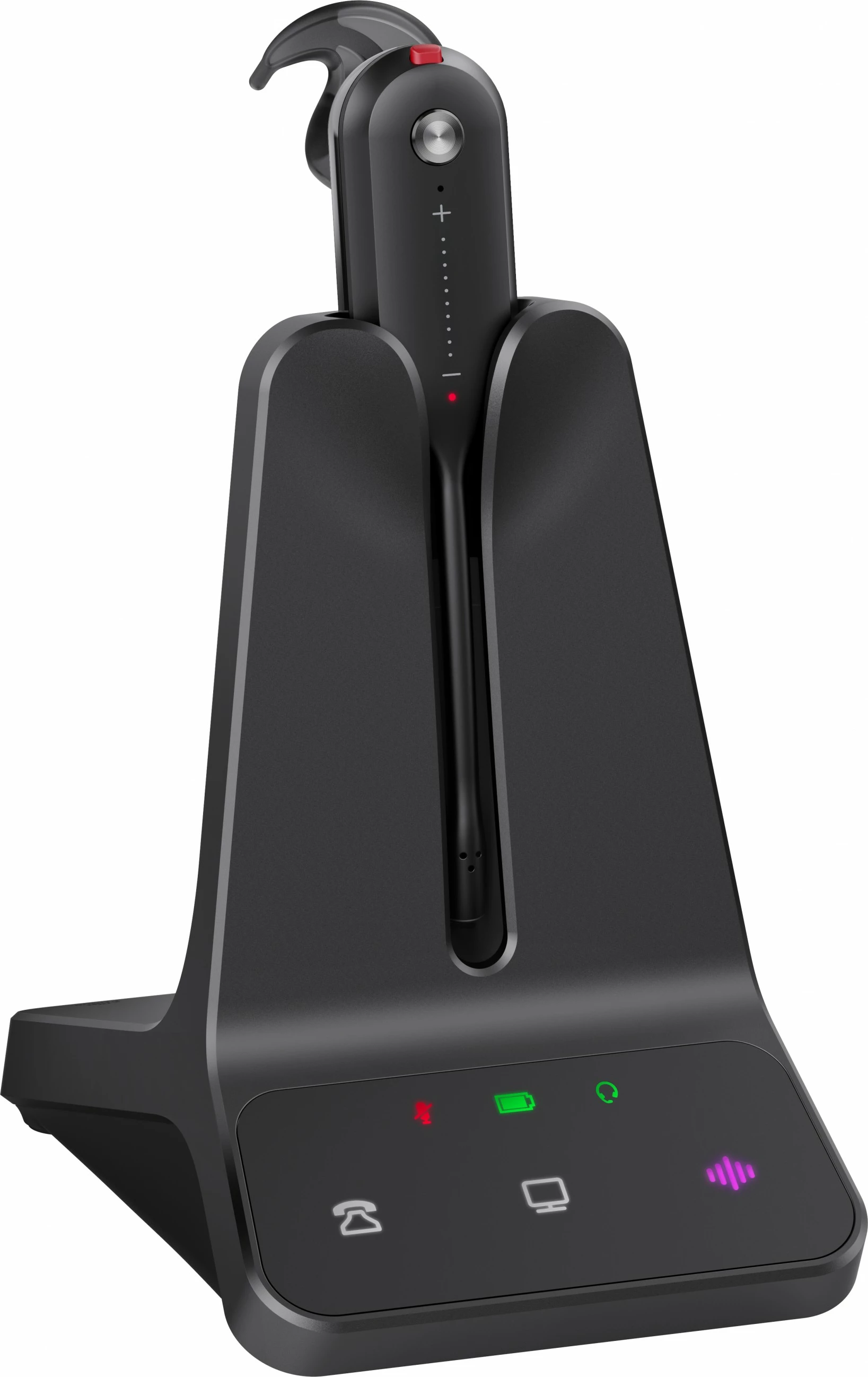 Brezžične slušalke z mikrofonom Yealink WH63 E2 UC, kontrola na ušesu, črno