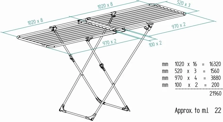 Sušilnik za perilo Vileda Doble, bel