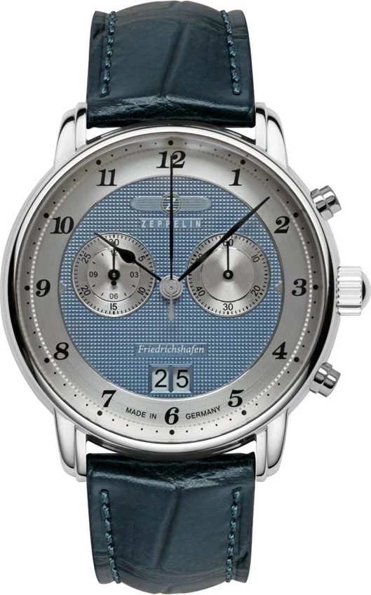 Elegantna ura Friedrichshafen 85843, 40 mm, modra - Zeppelin