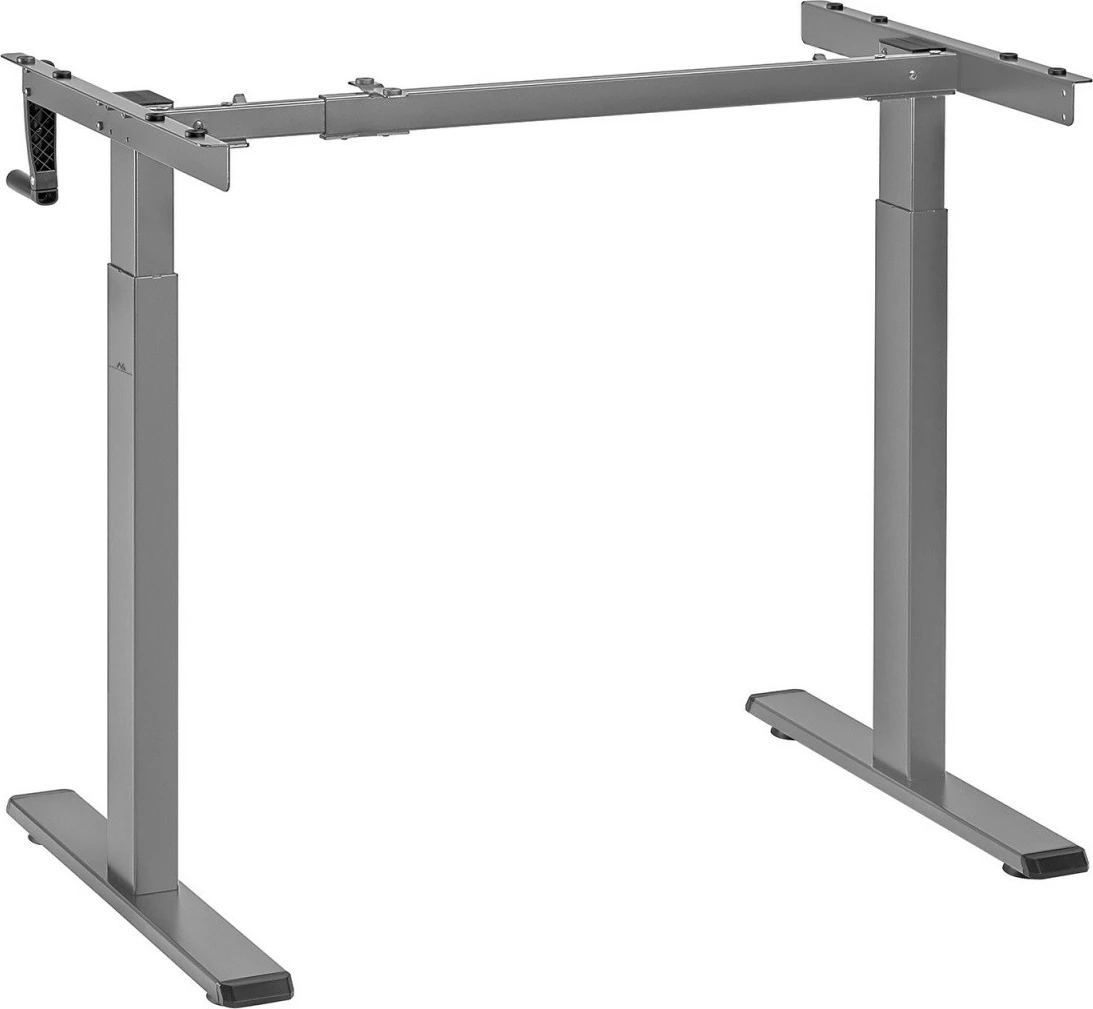 Korniza za mizo, ročno nastavljiva višina 70–118 cm, brez plošče, 60 kg, Maclean MC-790NG, siva