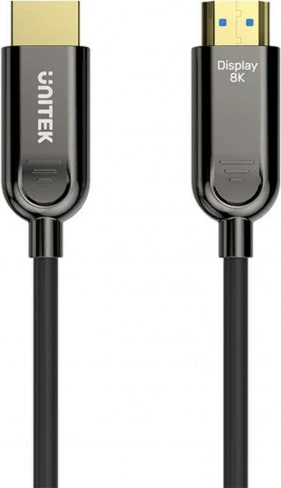 Optični HDMI kabel UNITEK 8K 120Hz, 5 m, črn