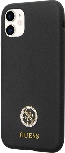 Ovitek za iPhone 11/XR, silikon, črn — Guess GUHCN614DGPK