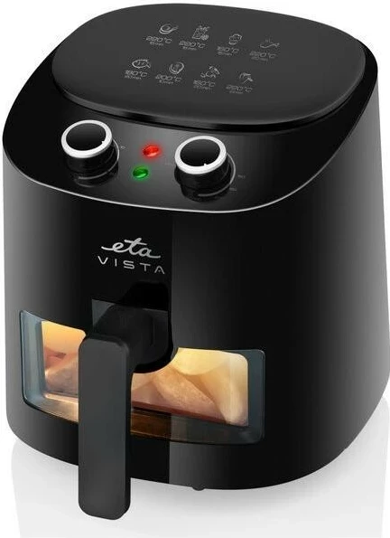 Pekač na vroči zrak ETA Vista 016890000, 4.3L, 1300 W, črn