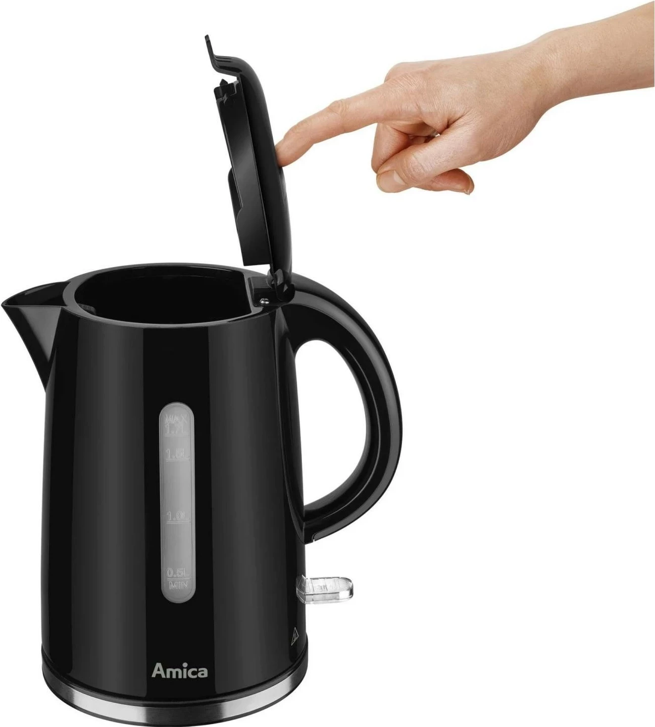 Električni čajnik 1,7 L 2200 W, črn - Amica Friend KF1002