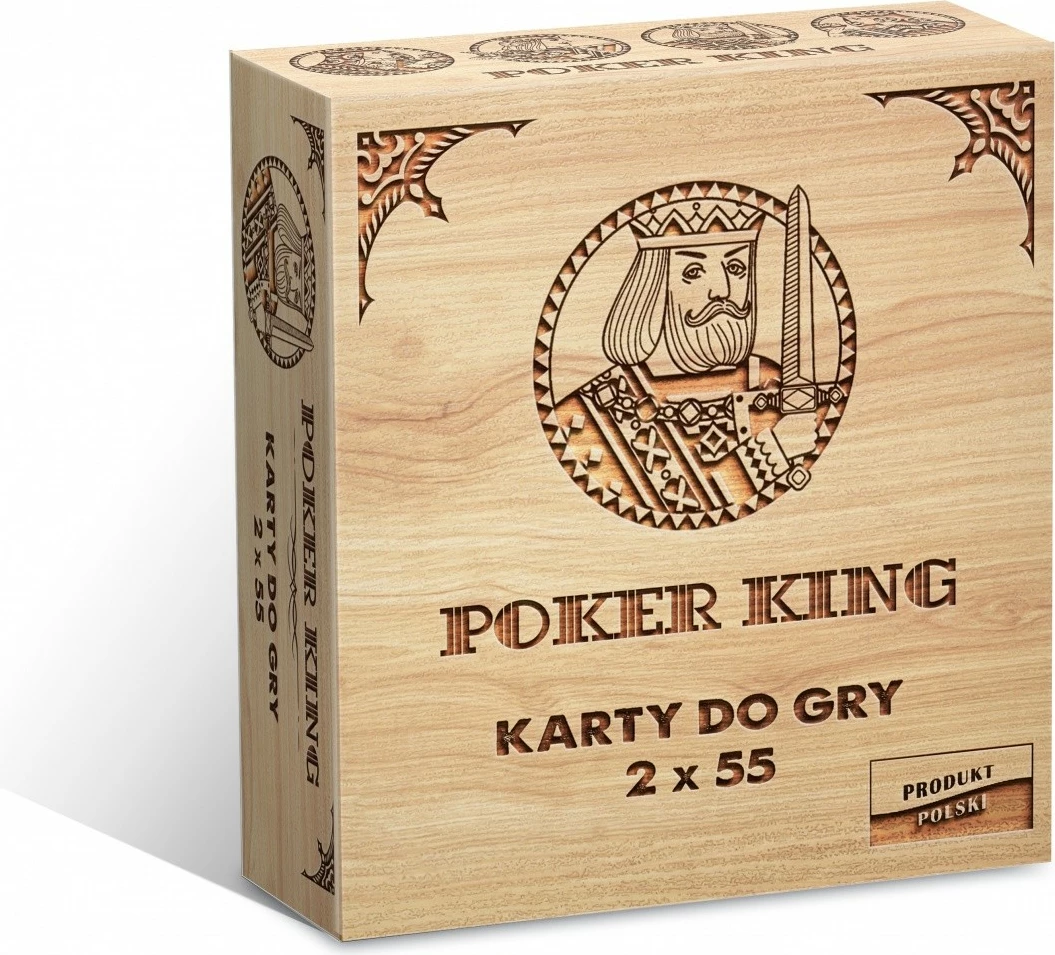 Karte za igro Cartamundi Poker King Cards 2x55, komplet