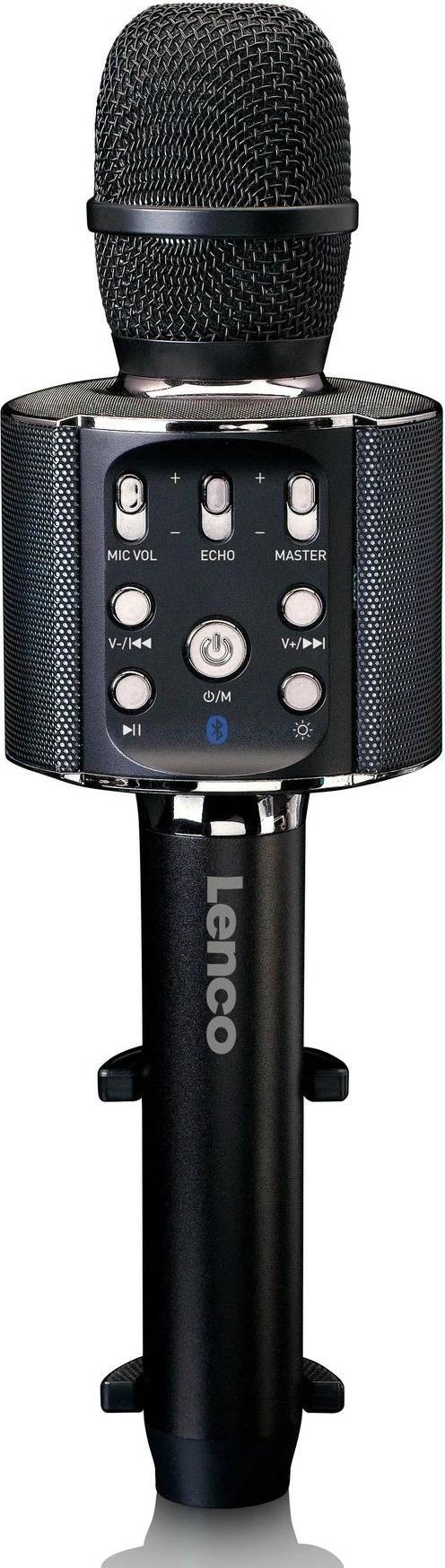 Karaoke mikrofon z vgrajenim zvočnikom Lenco BMC-090, Bluetooth, črn