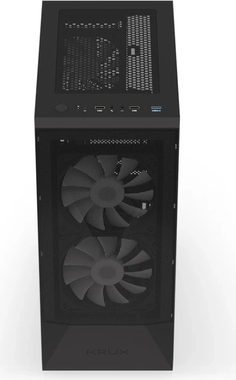 Kasetni računalniški ohišje Krux, črn