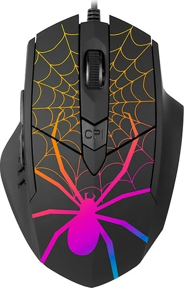 Igralni miš GameZone Black Widow USB, črn