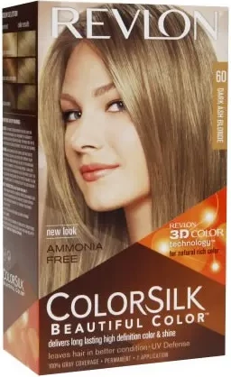 Temno pepelnato blond barva za lase, Revlon Colorsilk Ammonia Free 60