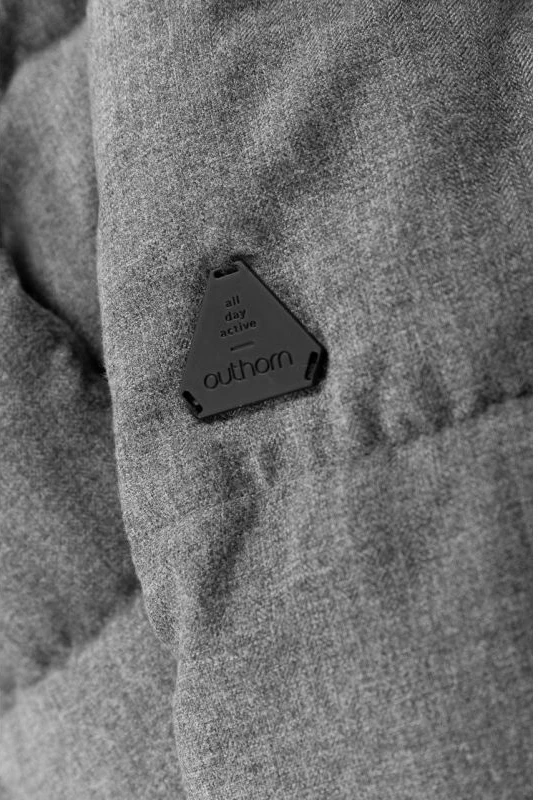 Pahuljasta ženska jakna Outhorn, siva