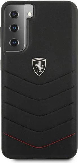 Ovitek Ferrari Off Track Quilted za Samsung Galaxy S21+, črn