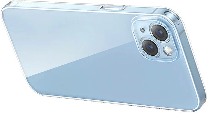 Prozoren zaščitni ovitek in kaljeno steklo Corning za iPhone 14 Plus, set