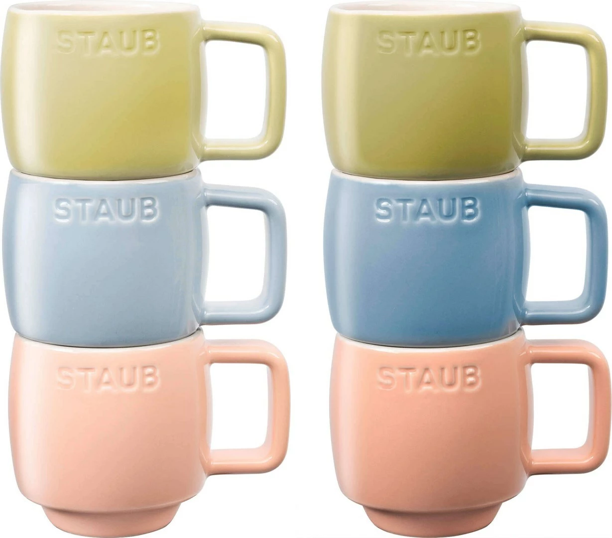 Komplet keramičnih skodelic STAUB, 100 ml, večbarvno, 6 kosov