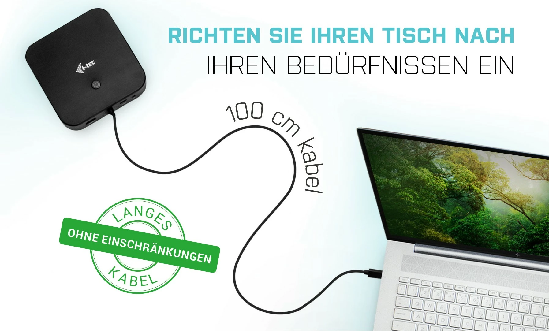 Dock postaja USB-C HDMI DP, 100 W, 2x 4K, 6x USB, Ethernet, črn - I-Tec