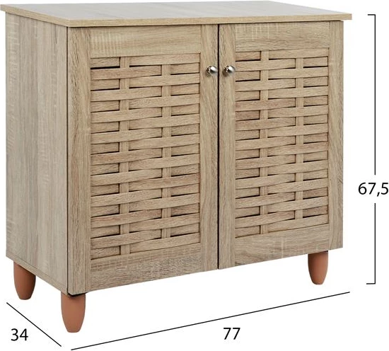 Lesena omara za čevlje FH2208.02 sonama 76.8x33.6x67.5
