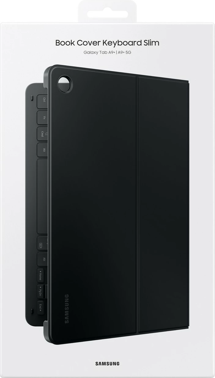 Ovitek s tipkovnico za Galaxy Tab A9+, Samsung Book Cover Slim EF-DX211BBGGDE, črn Ovitek s tipkovnico za Galaxy Tab A9+, Samsung Book Cover Slim EF-DX211BBGGDE, črn