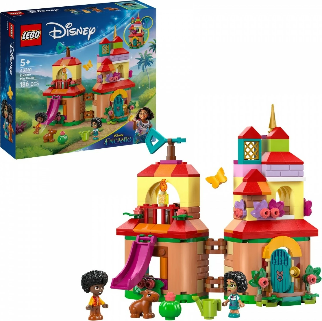 Set gradnikov LEGO Disney Our Magical Encanto Minidom 43261, 186 kosov, plastičen