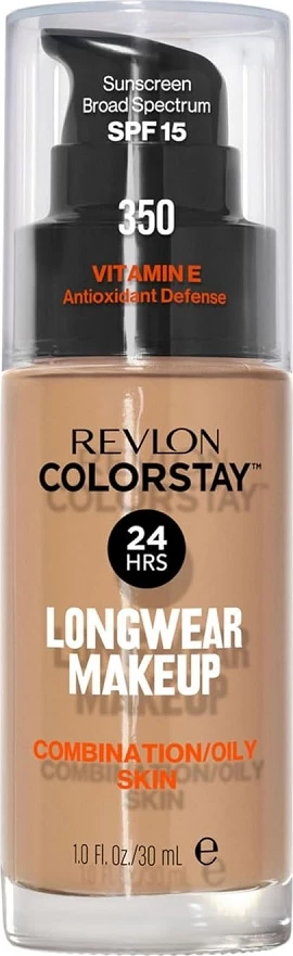 Podlaga za ženske Revlon ColorStay 350 Rich Tan SPF15, 30 ml