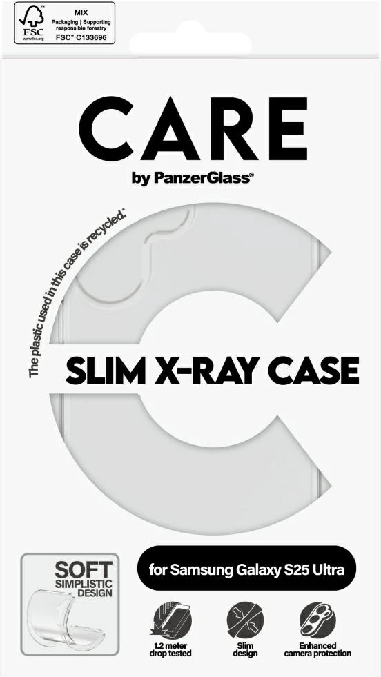 Prozoren ovitek PanzerGlass CARE Fashion X-Ray za Samsung Galaxy S25 Ultra