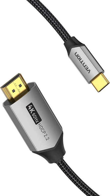 Kabel USB-C na HDMI Vention CRBBG, 1,5 m, 4K@60Hz, črn