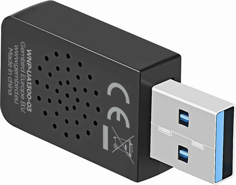 Wi‑Fi USB adapter AC1300, Gembird, kompakten