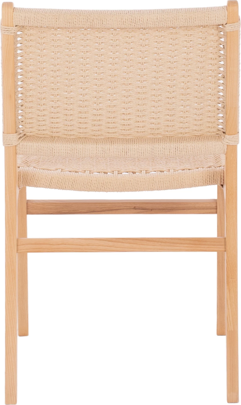 Stol iz kavčukovca z naravno pleteno vrvjo 50x60x87H