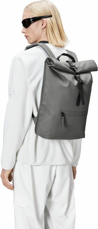 Nahrbtnik Rolltop, Rains, model Rolltop, siva