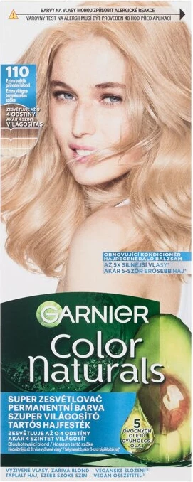 Barva za lase Garnier Color Naturals 110 Extra Light Natural Blonde, blond, 40 ml