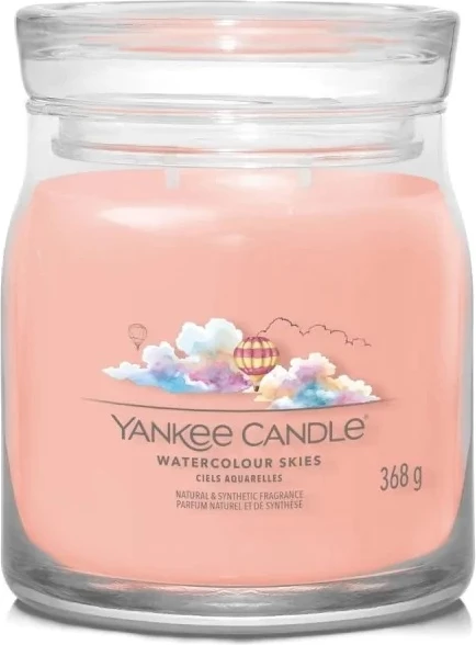 Aromatična sveča Watercolour Skies, Yankee Candle, 368 g
