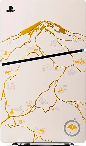 Igralna konzola PlayStation 5 Sony Ghost of Yotei Gold omejena izdaja Slim 1 TB, bela