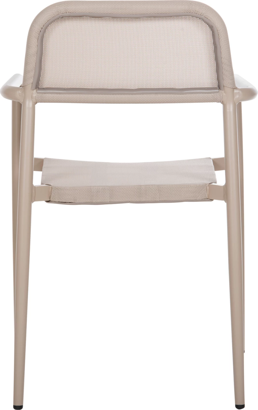 Aluminijasti naslanjač RONNY FH5998.03 s šampanjskim okvirjem in tekstilenom 53x51x80H cm